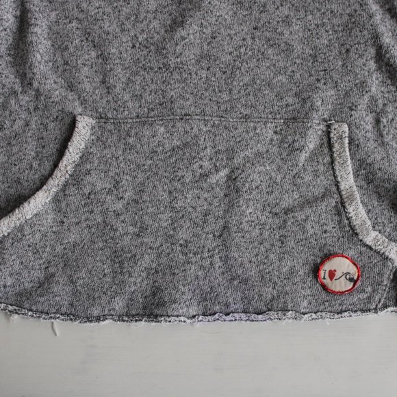Quicksilver Heather Grey Distressed Beach Pullover Sweater - Picture 5 of 7